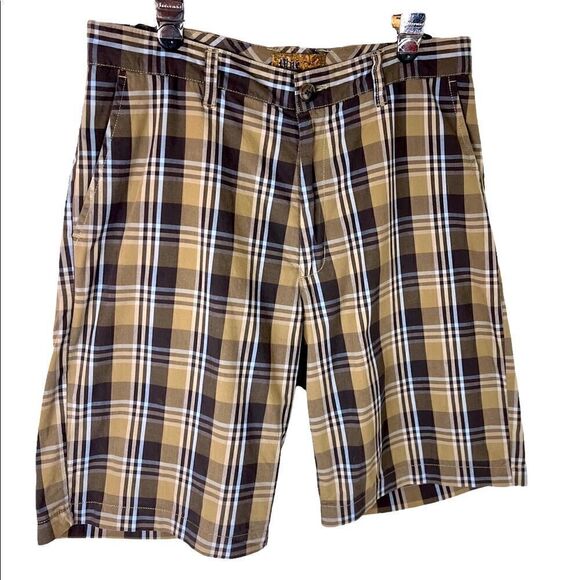 Men’s Flat Front Plaid Shorts by Blue Size 34 - Picture 3 of 10